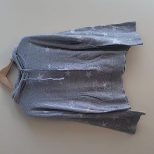 Gap Metallic Stars Grey Hoodie Sweater (XXL)